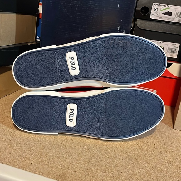 Polo Ralph Lauren Faxon Ripstop shoes sneakers new red Mens Size 11.5 - Picture 11 of 13